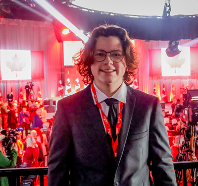 Image for Journalism STUdent Jonas May Covers Liberal Leadership Convention in Ottawa